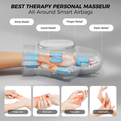 Smart Hand Massager with Heat & Airbag Compression