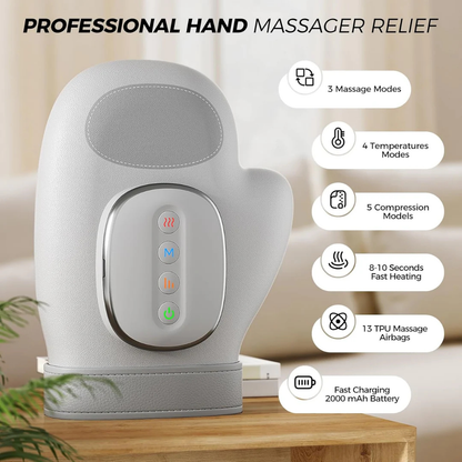 Smart Hand Massager with Heat & Airbag Compression